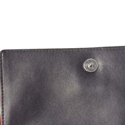 Christian Dior Grained Calfskin Diorama Wallet on Chain Pouch Black 10 of 18