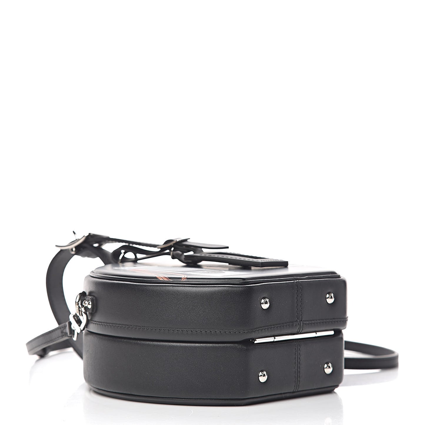 Calfskin Vintage Stickers Petite Boite Chapeau Black