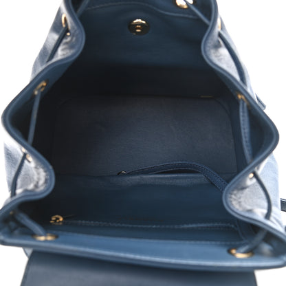 Chanel Caviar Quilted Business Affinity Backpack Blue 4 of 9