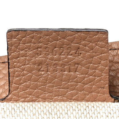 Gucci Pebbled Calfskin Medium Soho Flap Crossbody Camelia 7 of 11