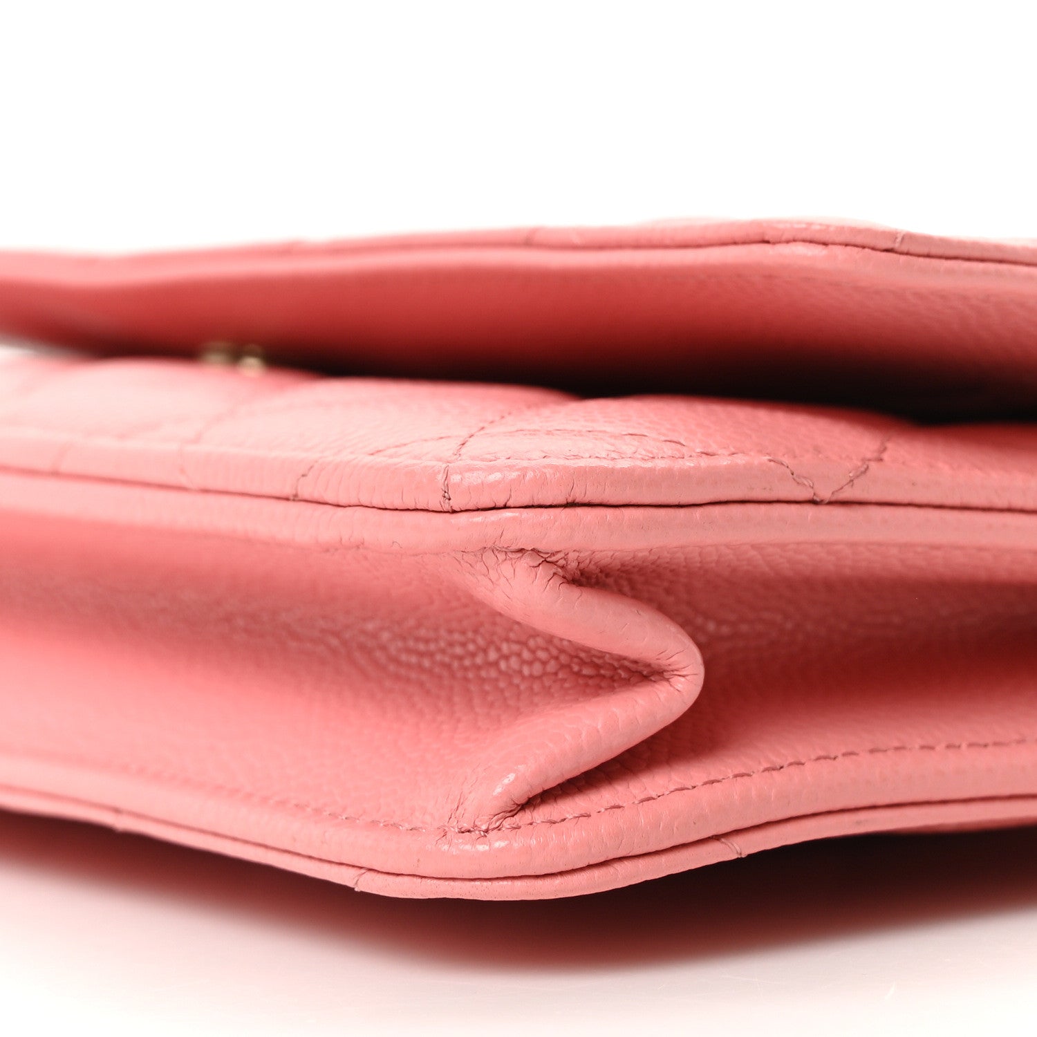 Chanel Caviar Quilted Wallet on Chain WOC Pink 10 of 10