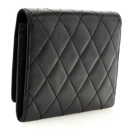 Chanel Calfskin Quilted Cambon Flap Wallet Black 3 of 7