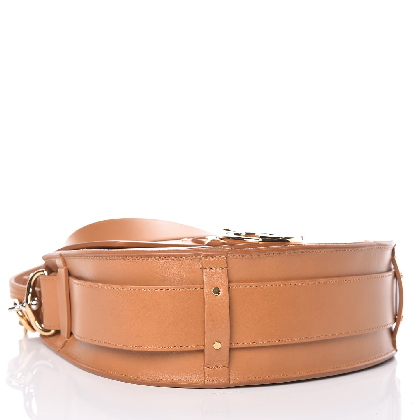 Calfskin Suede Large Tess Bag Autumnal Brown