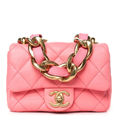 Chanel Lambskin Quilted Mini Funky Town Flap Pink 1 of 10