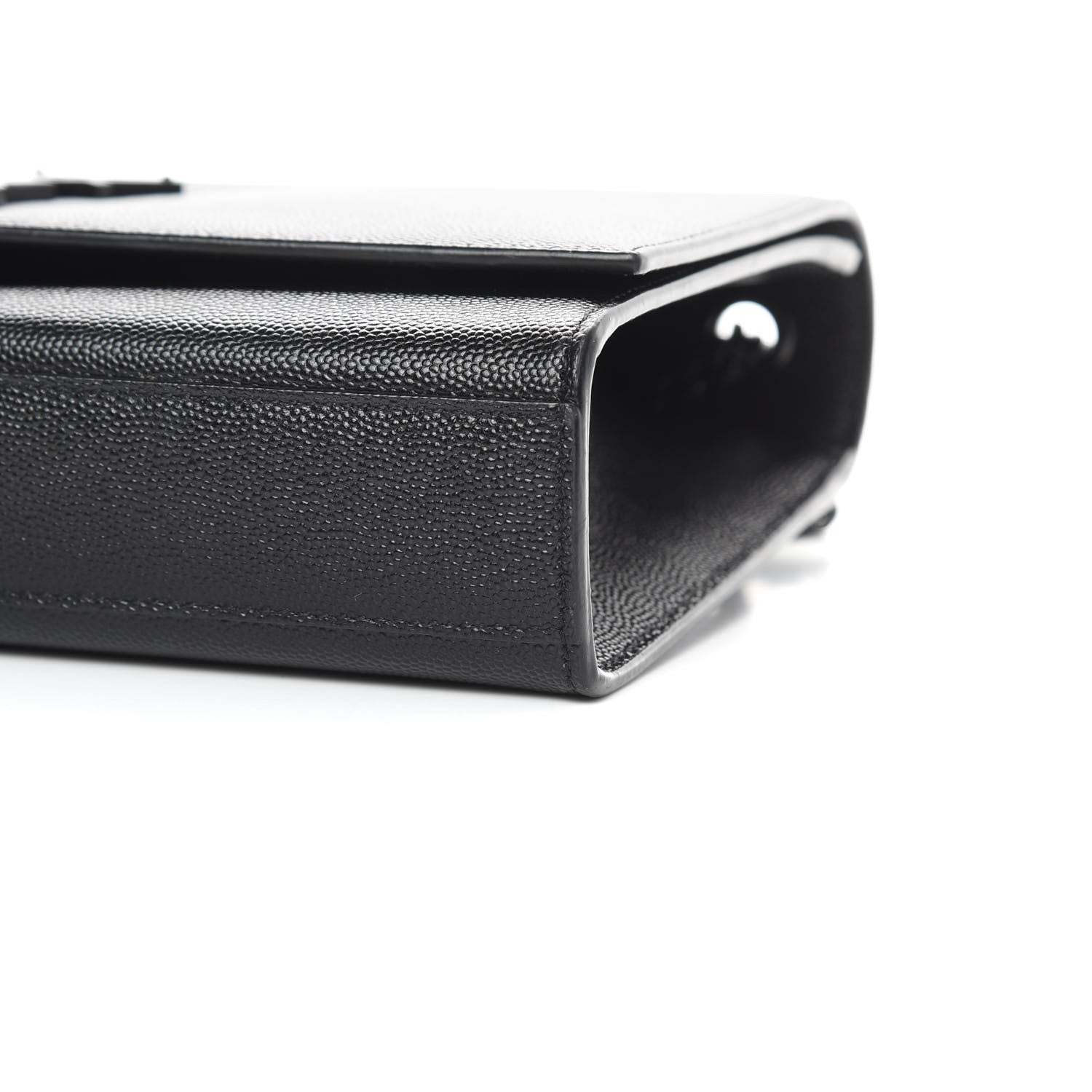 Saint Laurent Grain De Poudre Medium Classic Monogram Kate Satchel Black 10 of 11