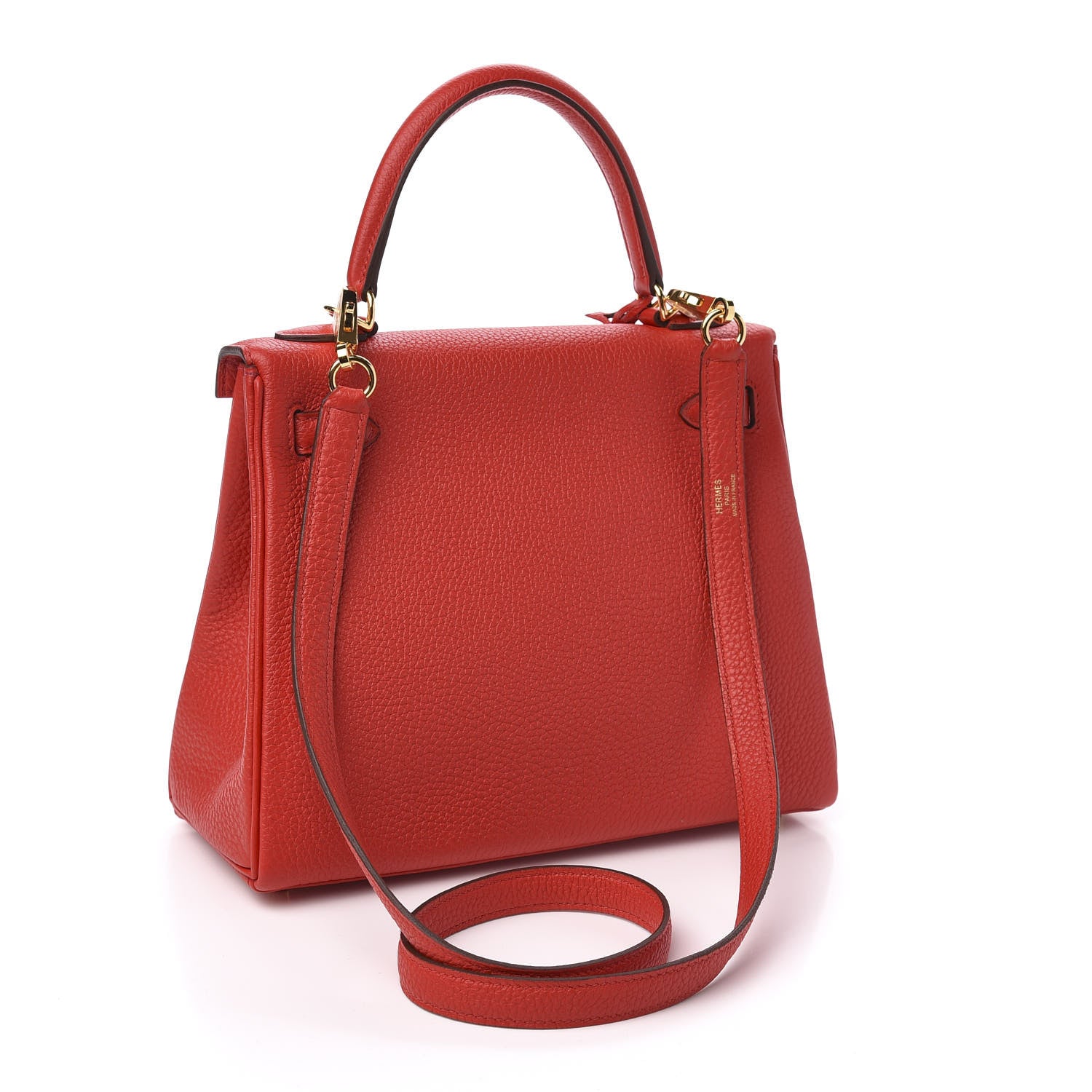 Hermes Togo Kelly Retourne 25 Rouge De Coeur 3 of 10