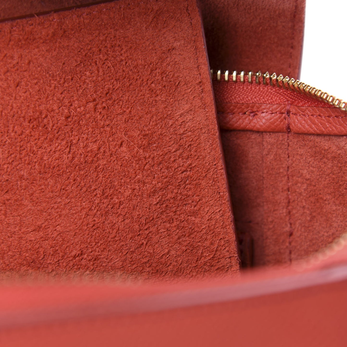 Baby Grained Calfskin Micro Belt Bag Poppy