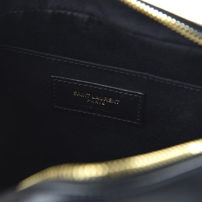 Saint Laurent Calfskin Matelasse Monogram Lou Camera Bag Black 8 of 9