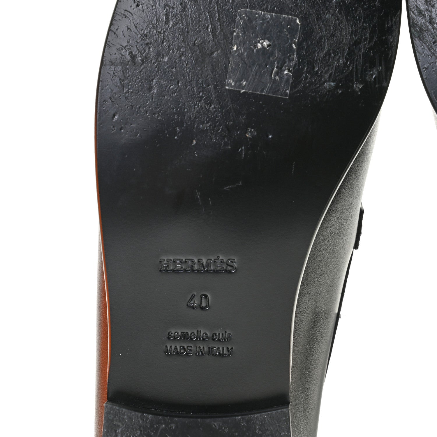 Hermes Calfskin Destin Loafers 40 Black 13 of 15