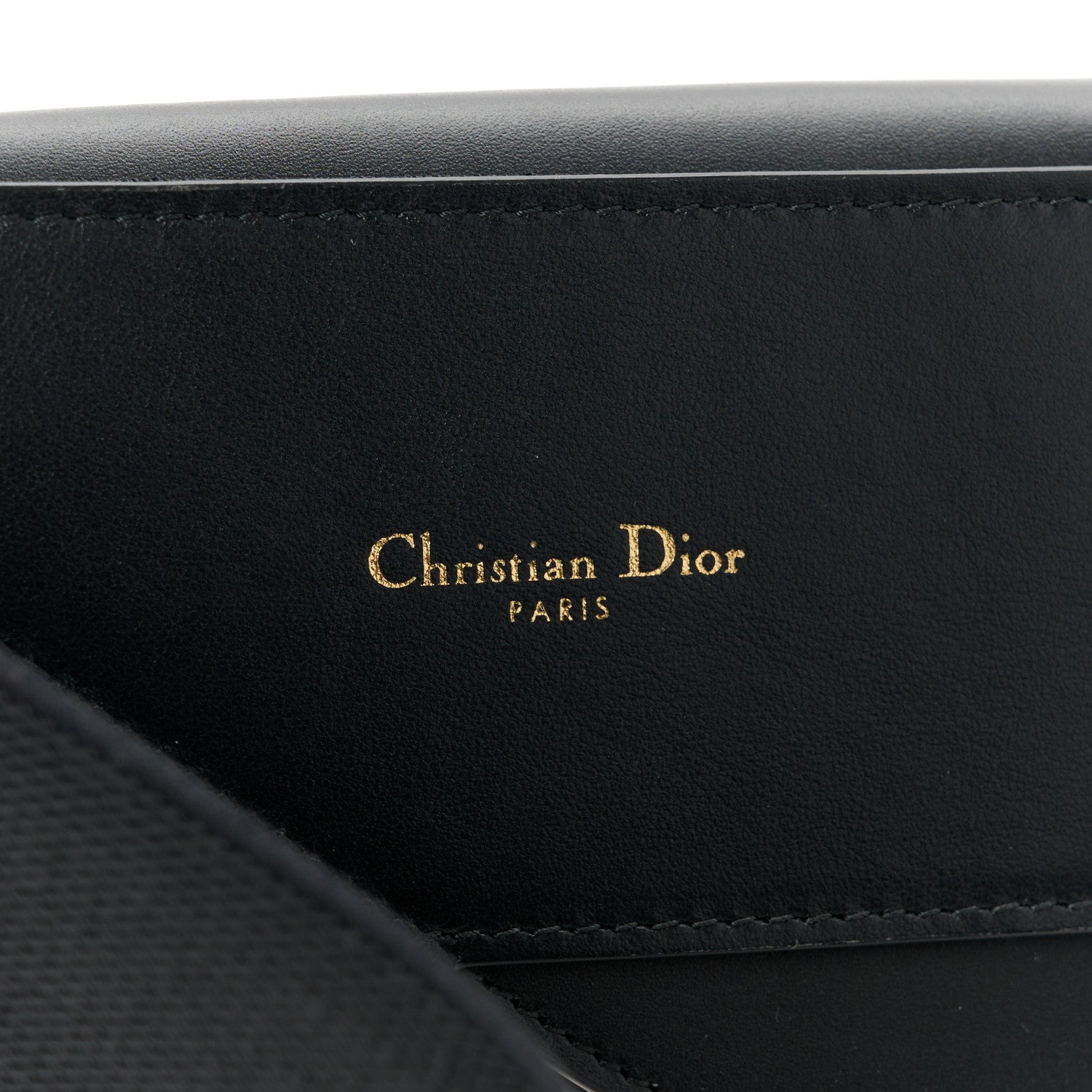 Christian Dior Matte Supple Calfskin Saddle Belt With Pouch L Black 5 of 8