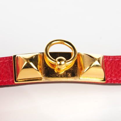 Hermes Epsom Rivale Bracelet S Rouge Casaque 7 of 8