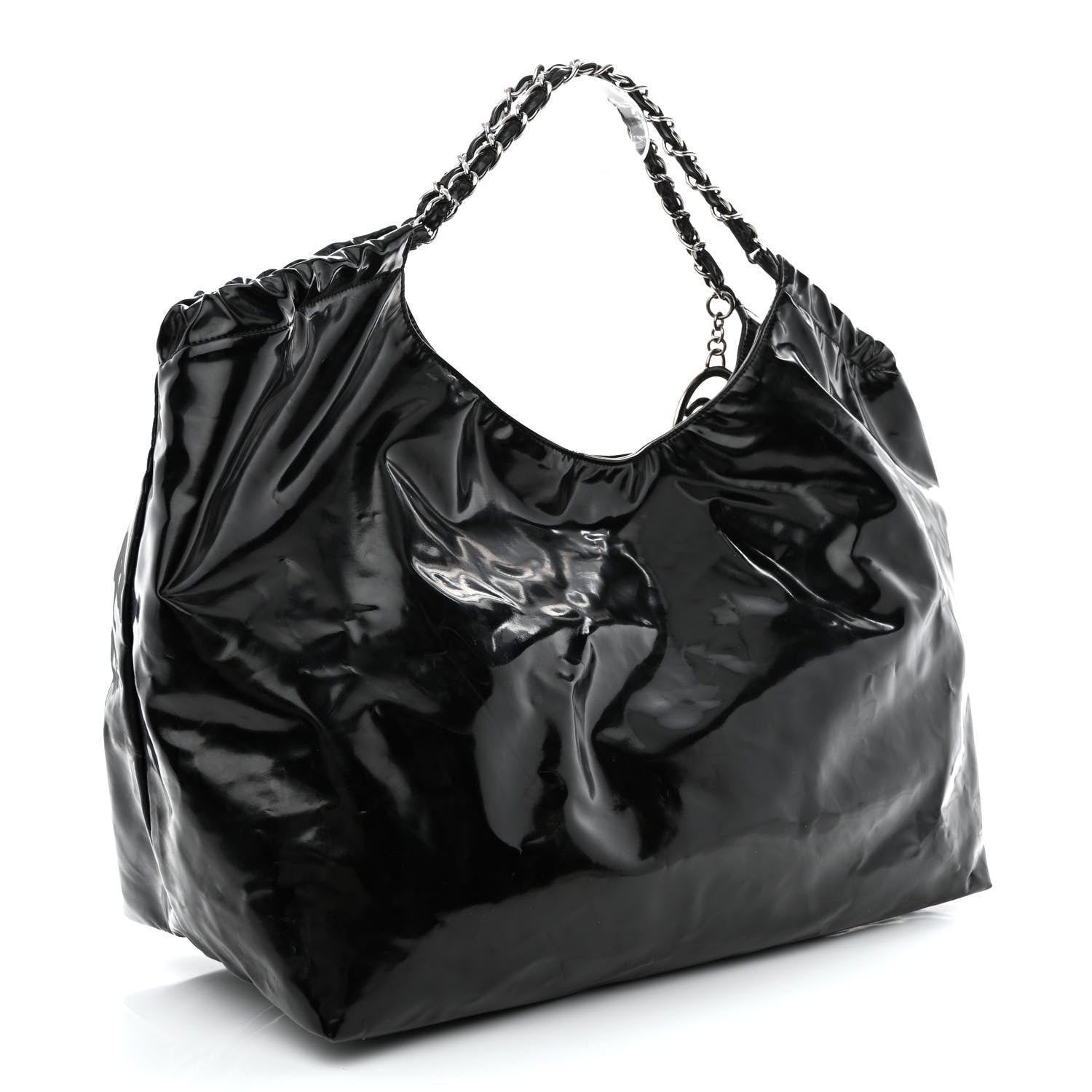 Chanel Vinyl XL Coco Cabas Black 3 of 14