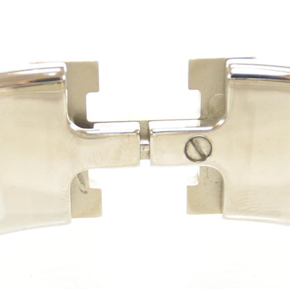 Hermes Enamel Clic Clac H Bracelet Wide GM Black Silver 5 of 7