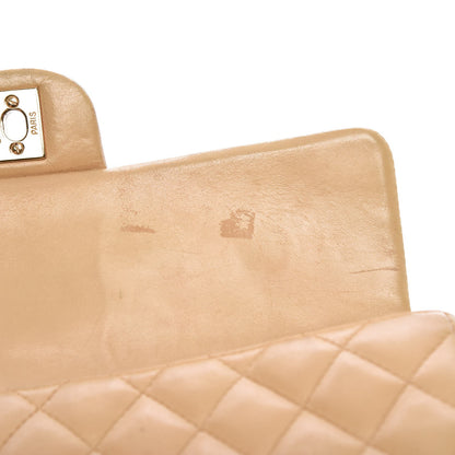 Chanel Lambskin Quilted East West Flap Beige 17 of 17