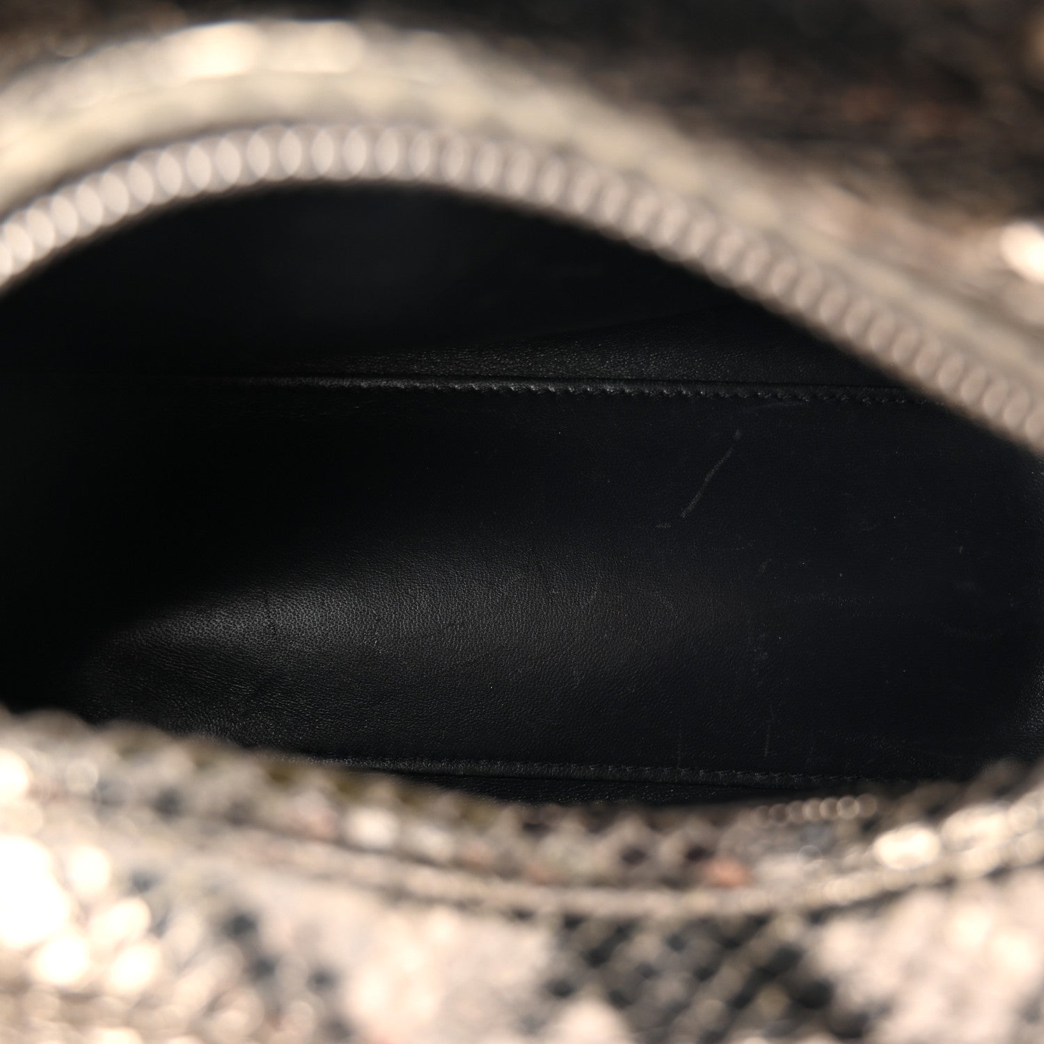 Christian Dior Metallic Snakeskin Medium Lady Dior Silver 5 of 10