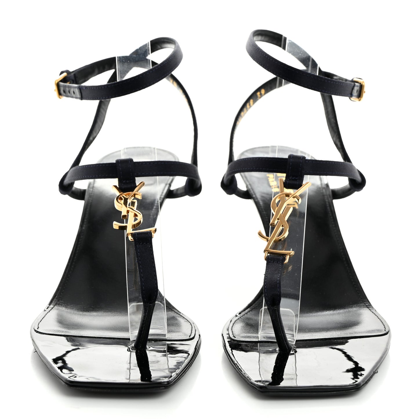 Crepe Satin Cassandra 60 Sandals 39 Patriot Navy