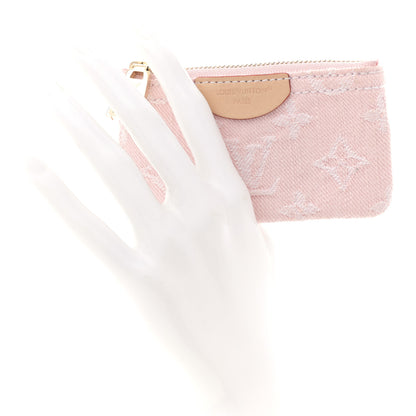 Louis Vuitton Monogram Denim Key Pouch Washed Pink Washed Pink 2 of 6