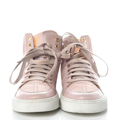 Saint Laurent Suede High Top Sneakers 39.5 Pink 2 of 16