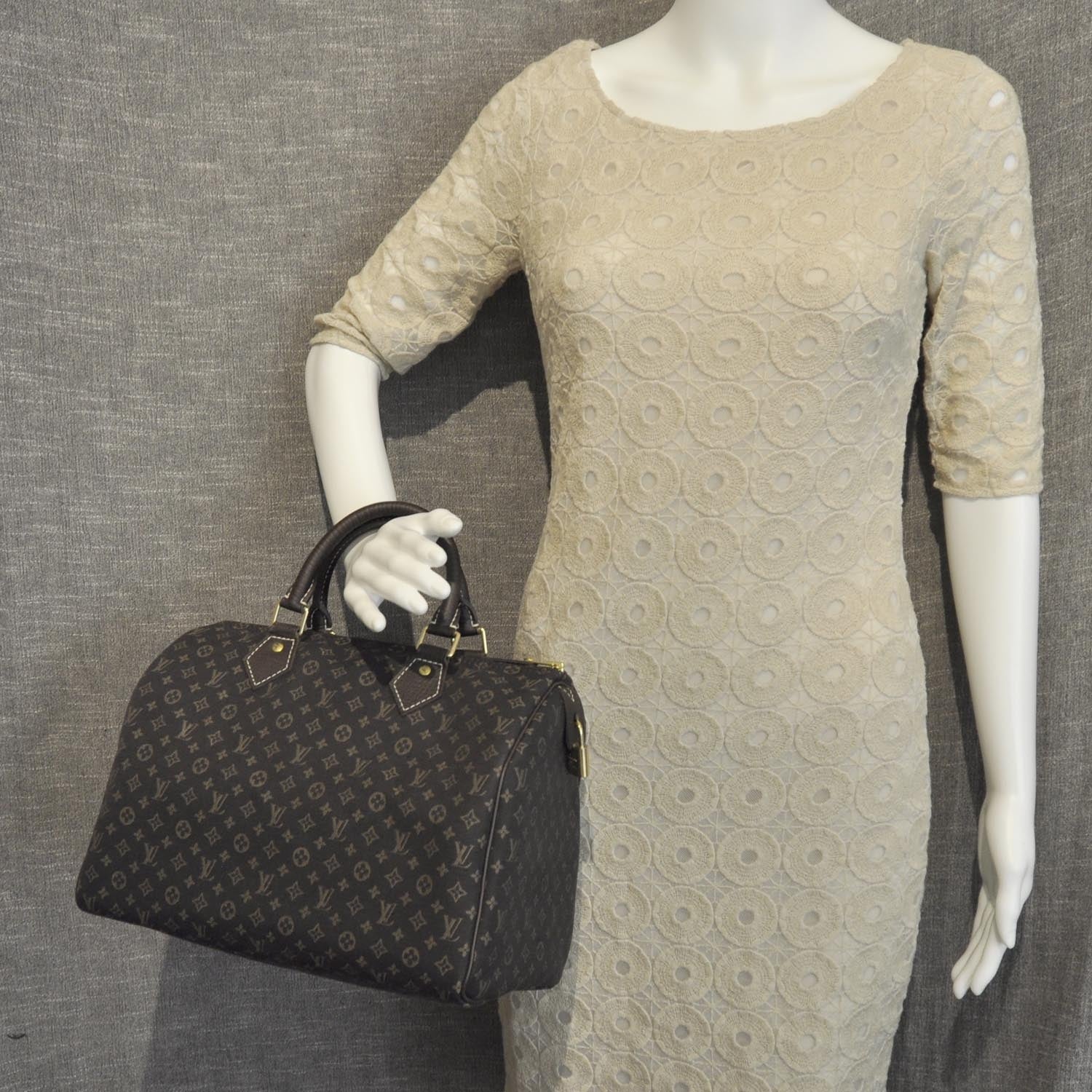 Louis Vuitton Mini Lin Speedy 30 Ebene 2 of 9