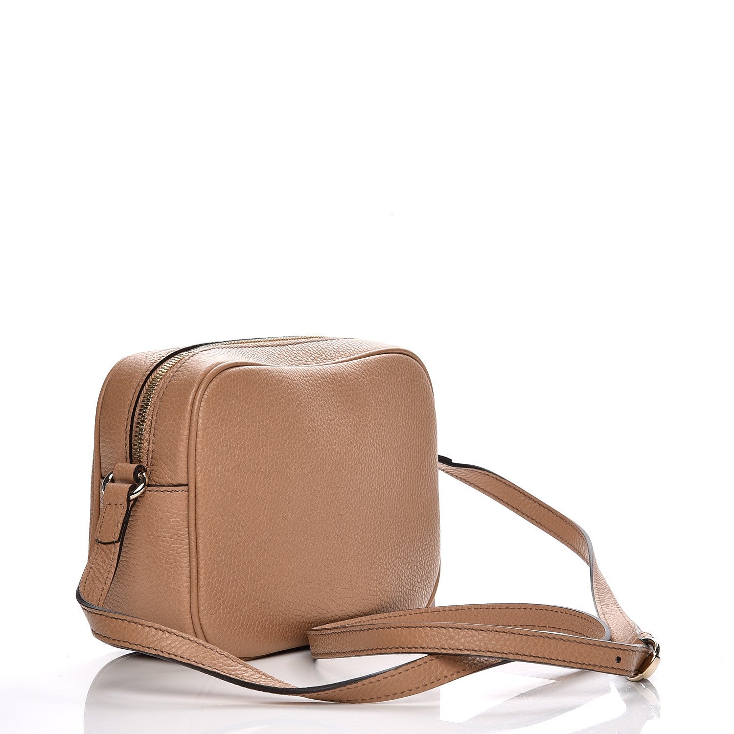 Gucci Pebbled Calfskin Small Soho Disco Bag Camelia 3 of 7