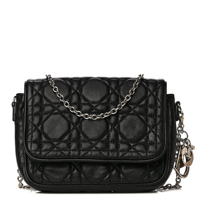 Christian Dior Lambskin Cannage Lady Dior Pochette Black 1 of 15