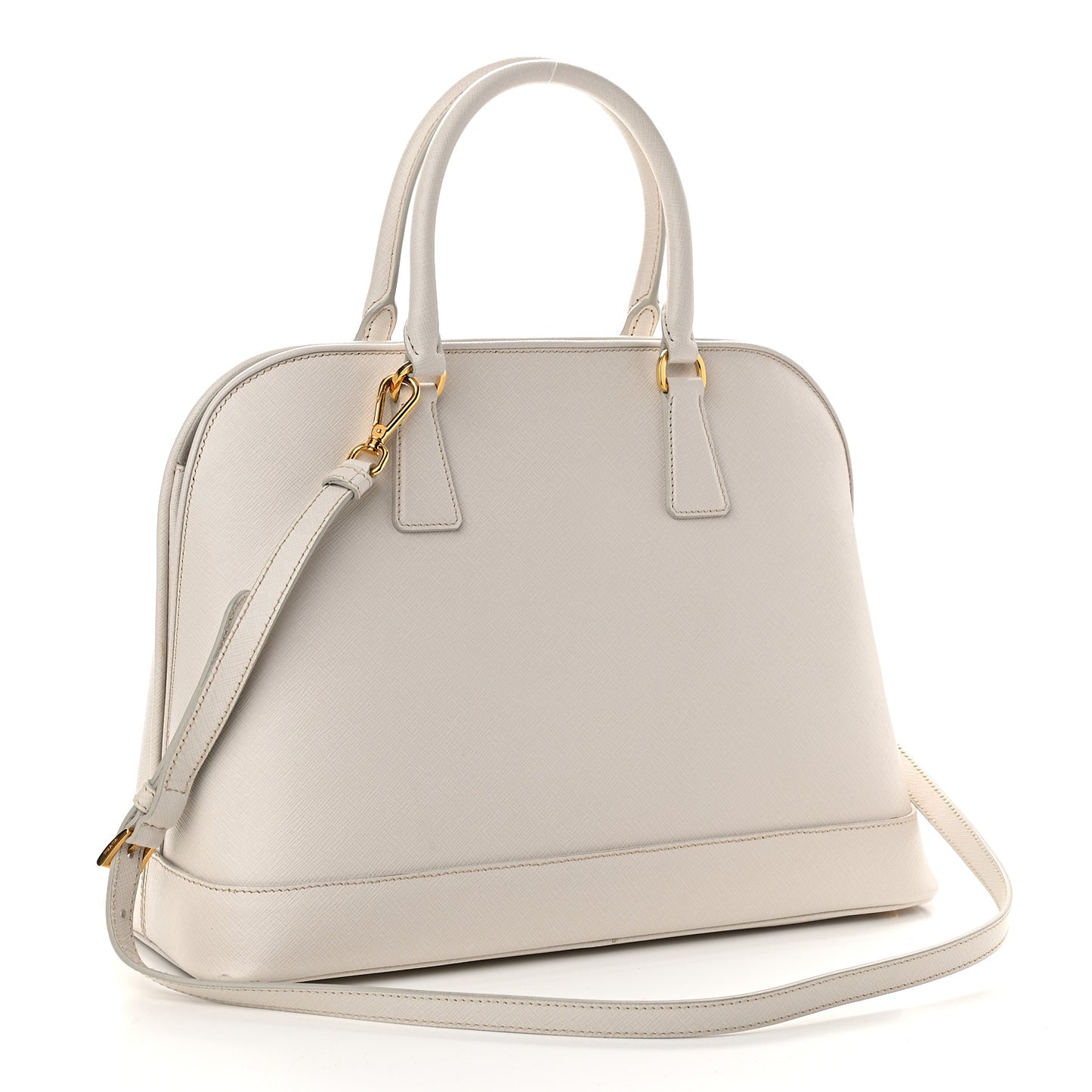 Saffiano Lux Open Promenade Tote Talco