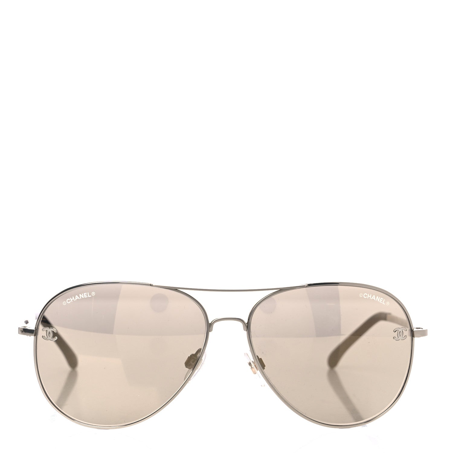 Chanel Metal Aviator CC Sunglasses 4189-T-Q Gold 4 of 21