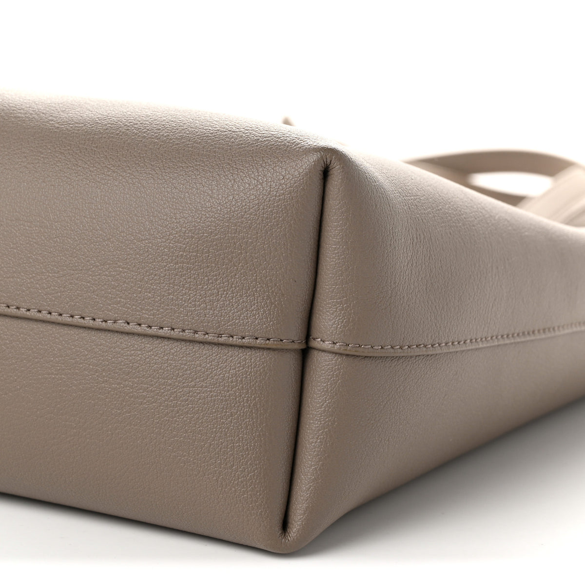 Saint Laurent Calfskin North-South Shopping Tote Dark Beige 11 of 11