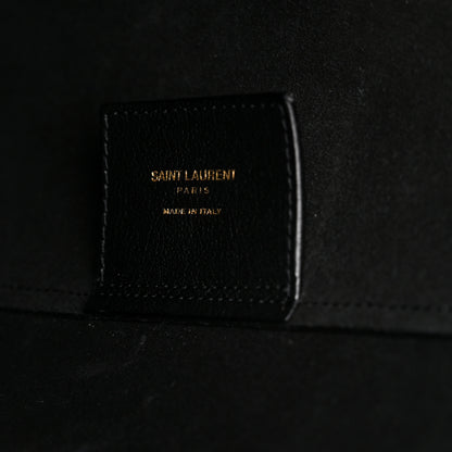 Saint Laurent Calfskin Large Shopping Tote Black 7 of 10