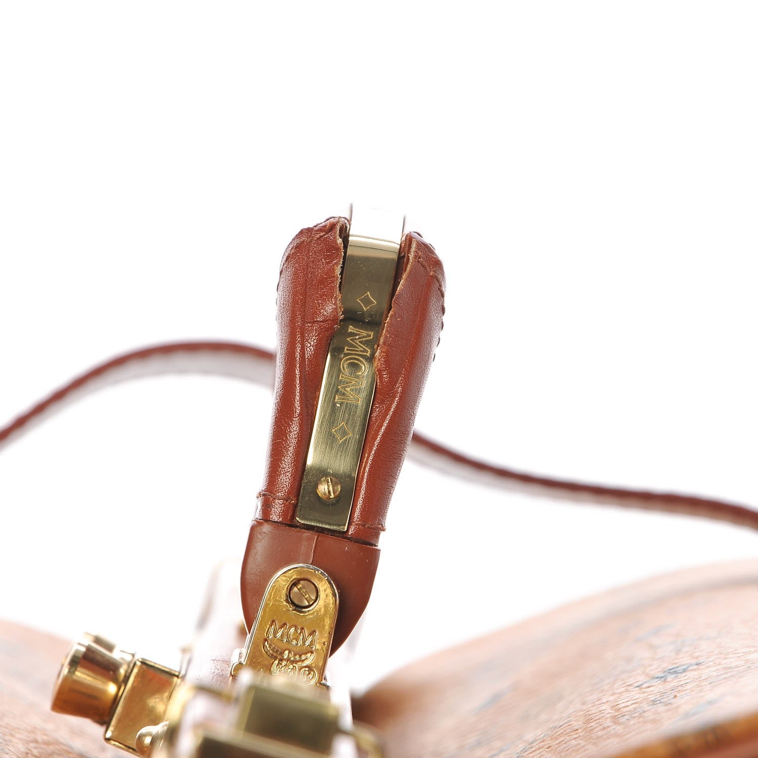 MCM Visetos Top Handle Luggage Cognac 12 of 24