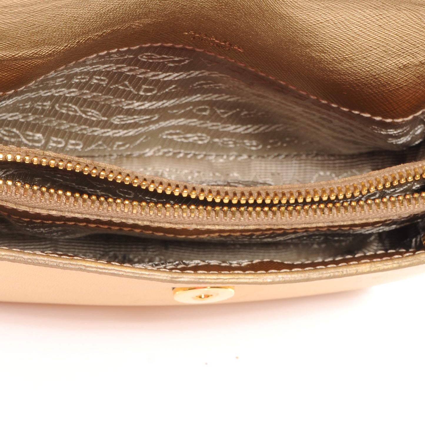 Saffiano Box Clutch Platino