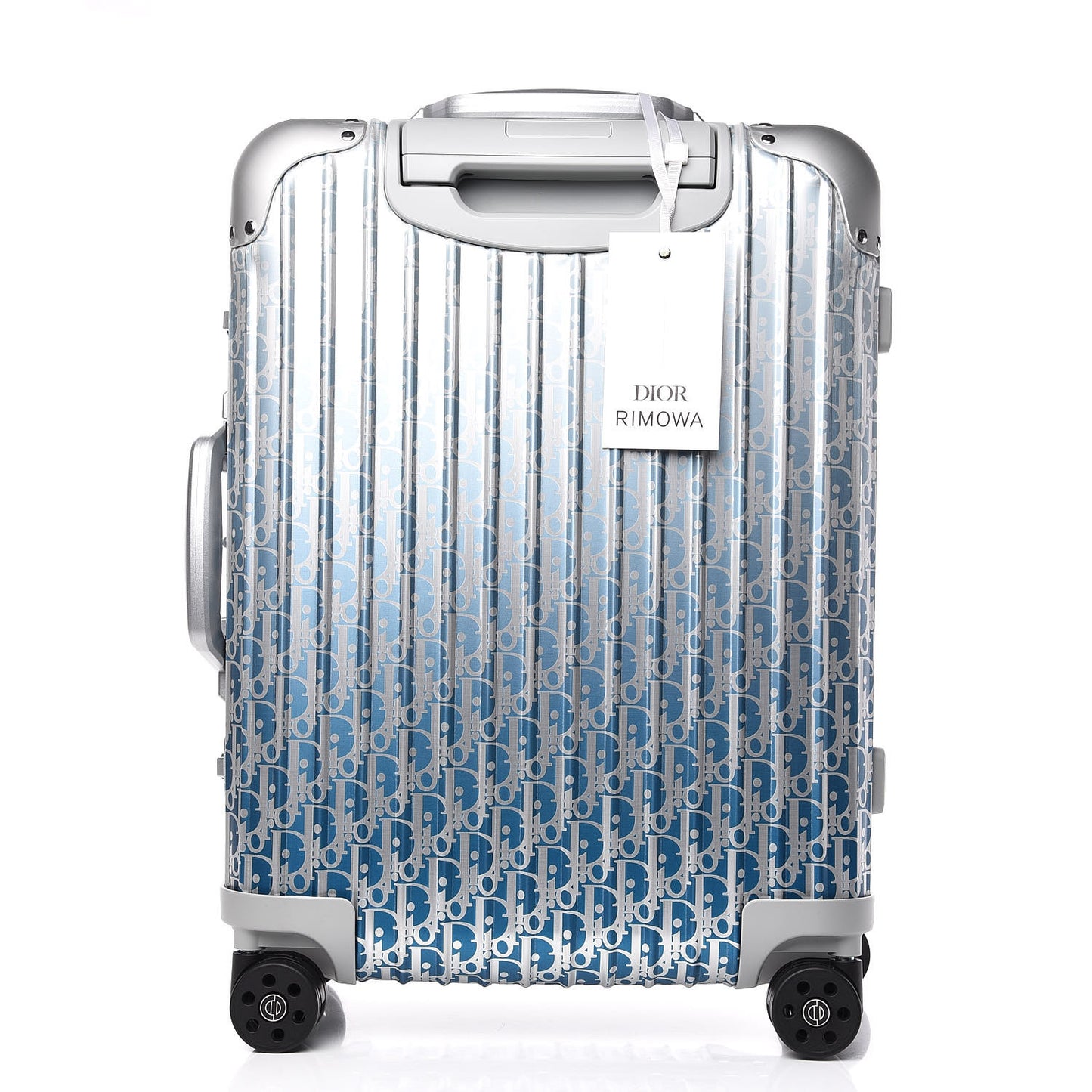 X RIMOWA Aluminum Gradient Cabin Luggage Blue Multi