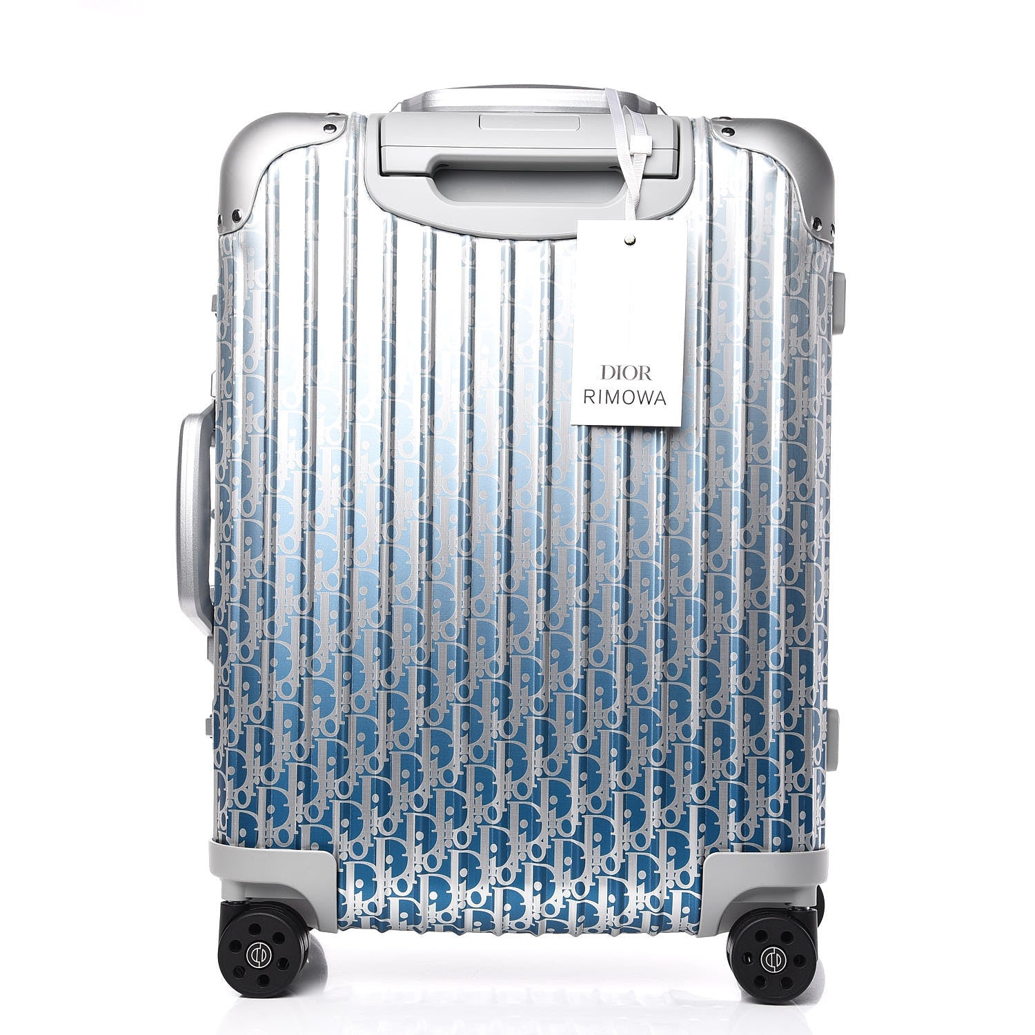 Christian Dior X RIMOWA Aluminum Gradient Cabin Luggage Blue Multi 5 of 12