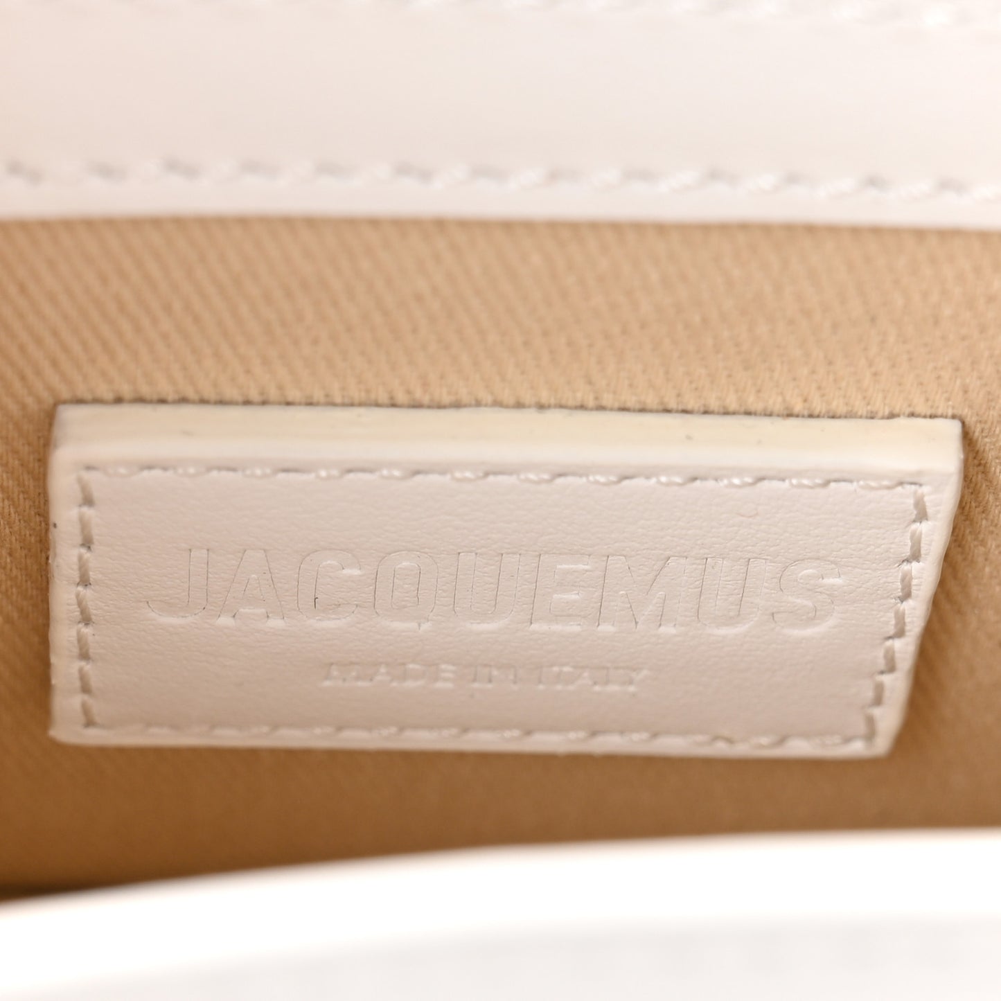 Smooth Calfskin Le Chiquito White