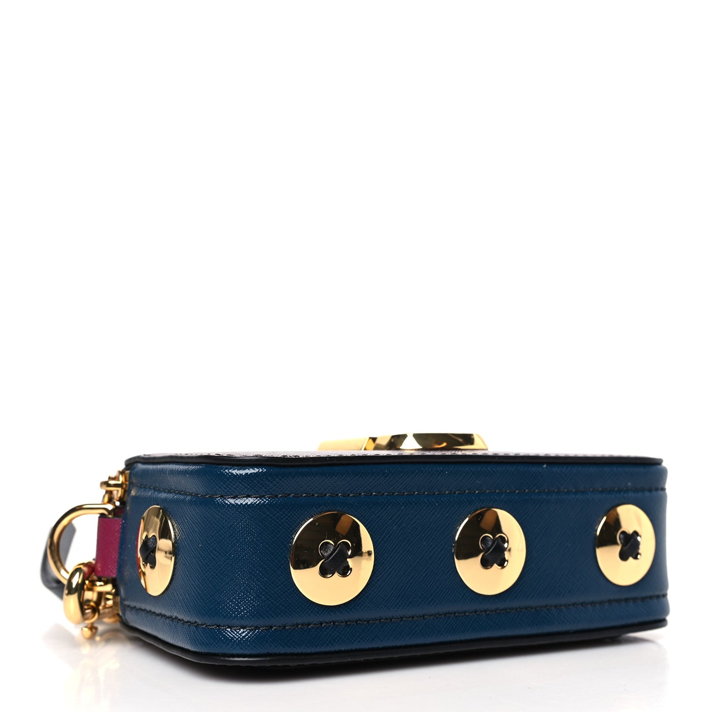 Saffino Small Stud Snapshot Camera Bag Purple Gold