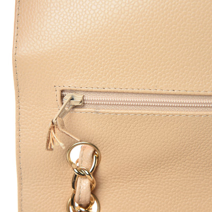 Chanel Caviar Quilted Jumbo Double Flap Beige 12 of 21