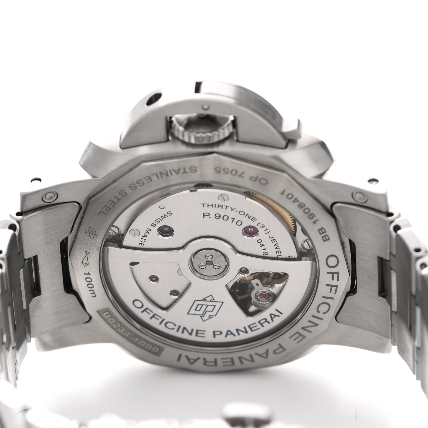 Stainless Steel 42mm Luminor Marina Automatic Watch Black PAM00722