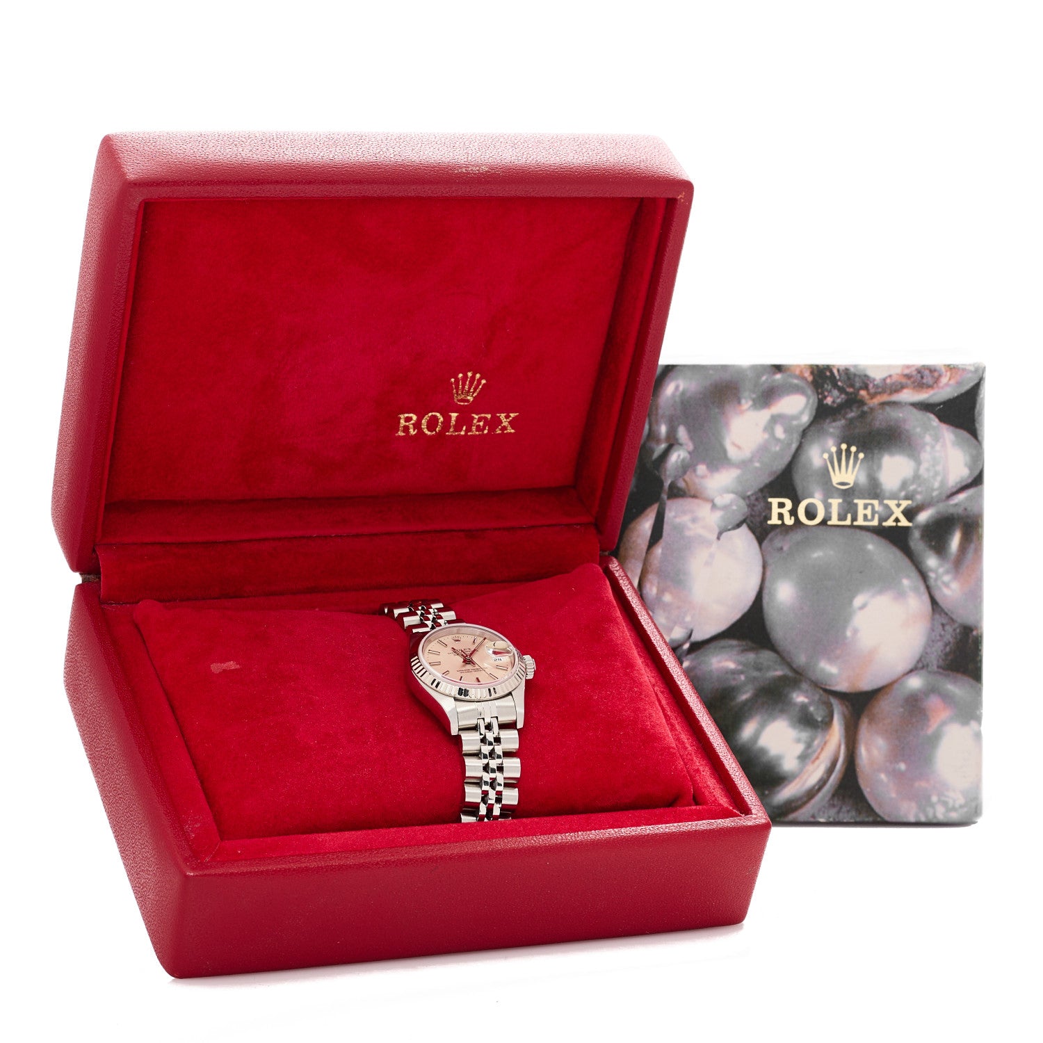Rolex Stainless Steel 18K White Gold 26mm Oyster Perpetual Datejust Watch Silver 69174 4 of 4