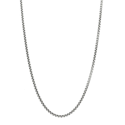 David Yurman Sterling Silver 14K Yellow Gold 2.7mm Small Box Chain Necklace 32.5" 2 of 7