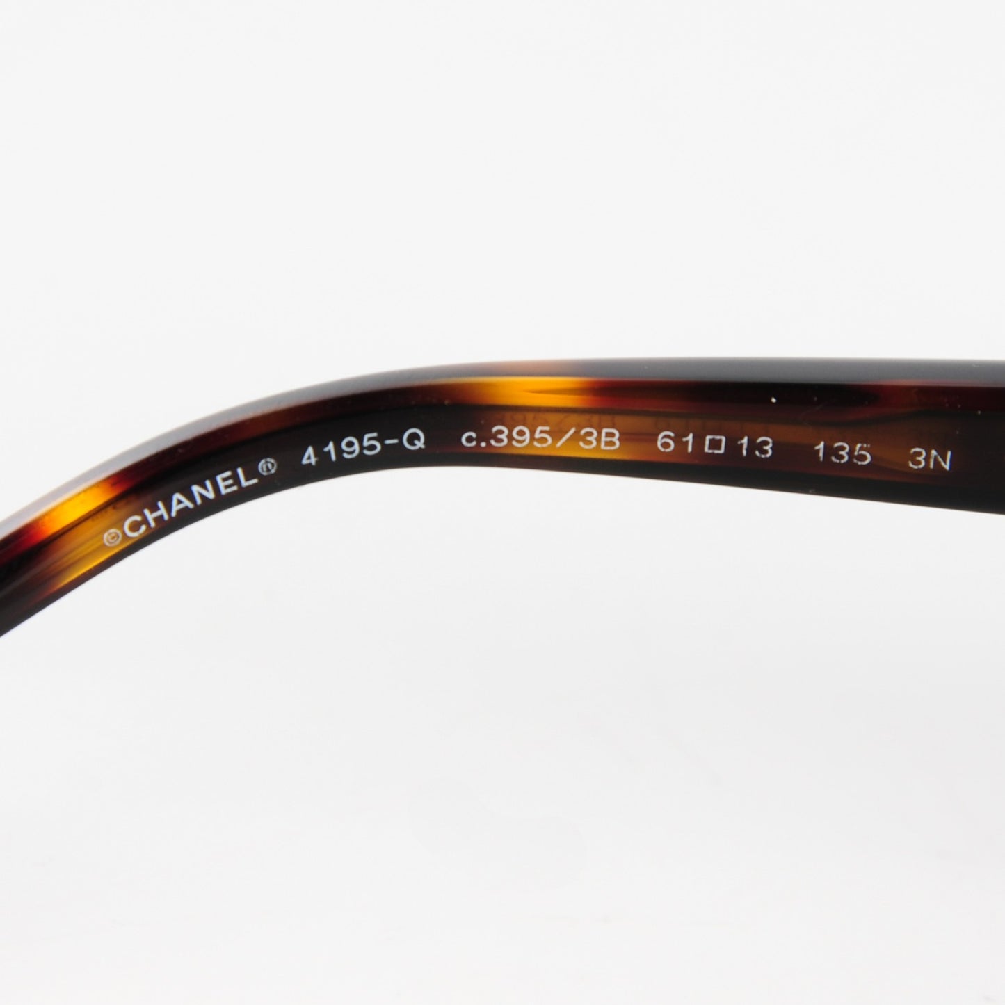 Lambskin Quilted CC Sunglasses 4195-Q Gold Brown