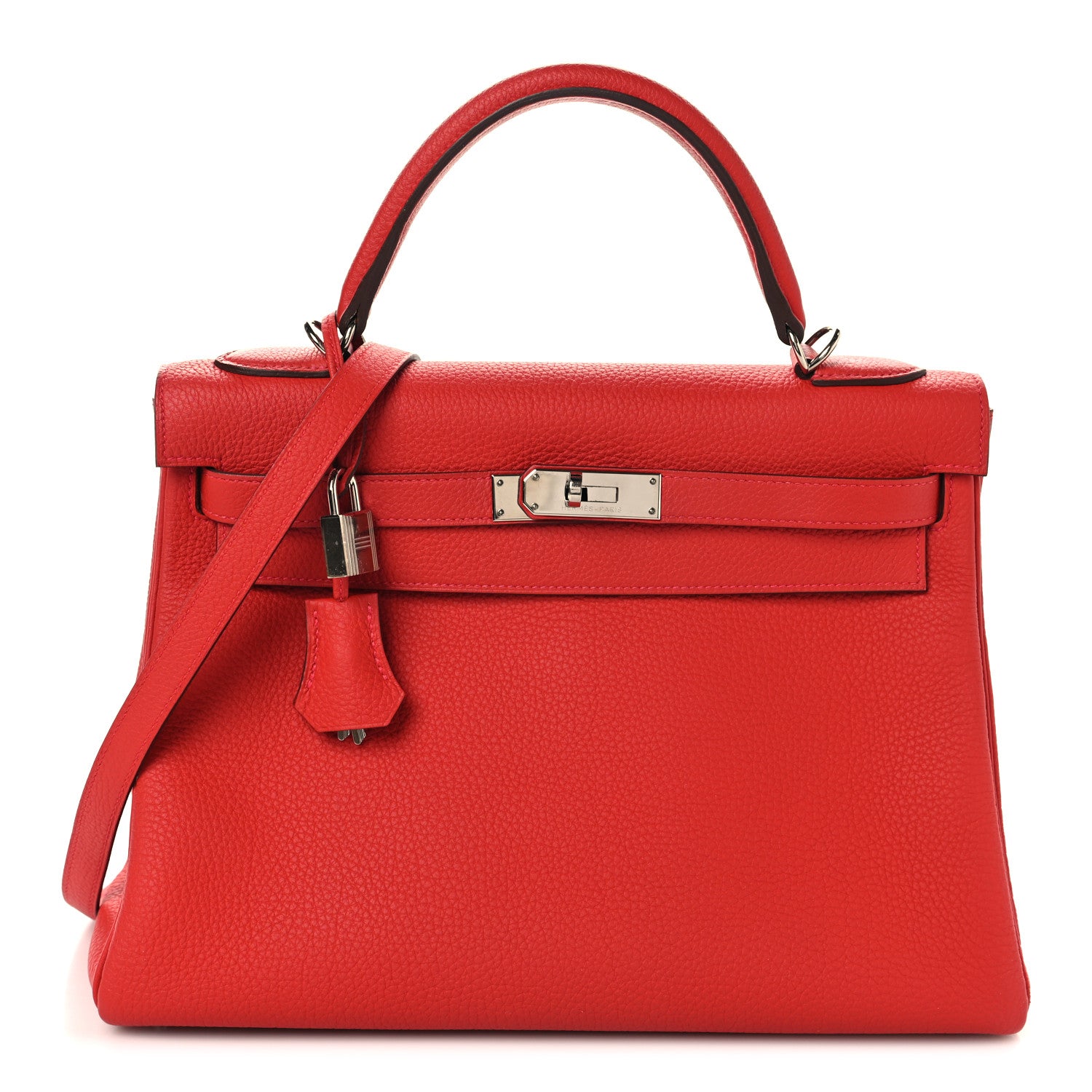 Hermes Togo Kelly Retourne 32 Rouge Casaque 1 of 12