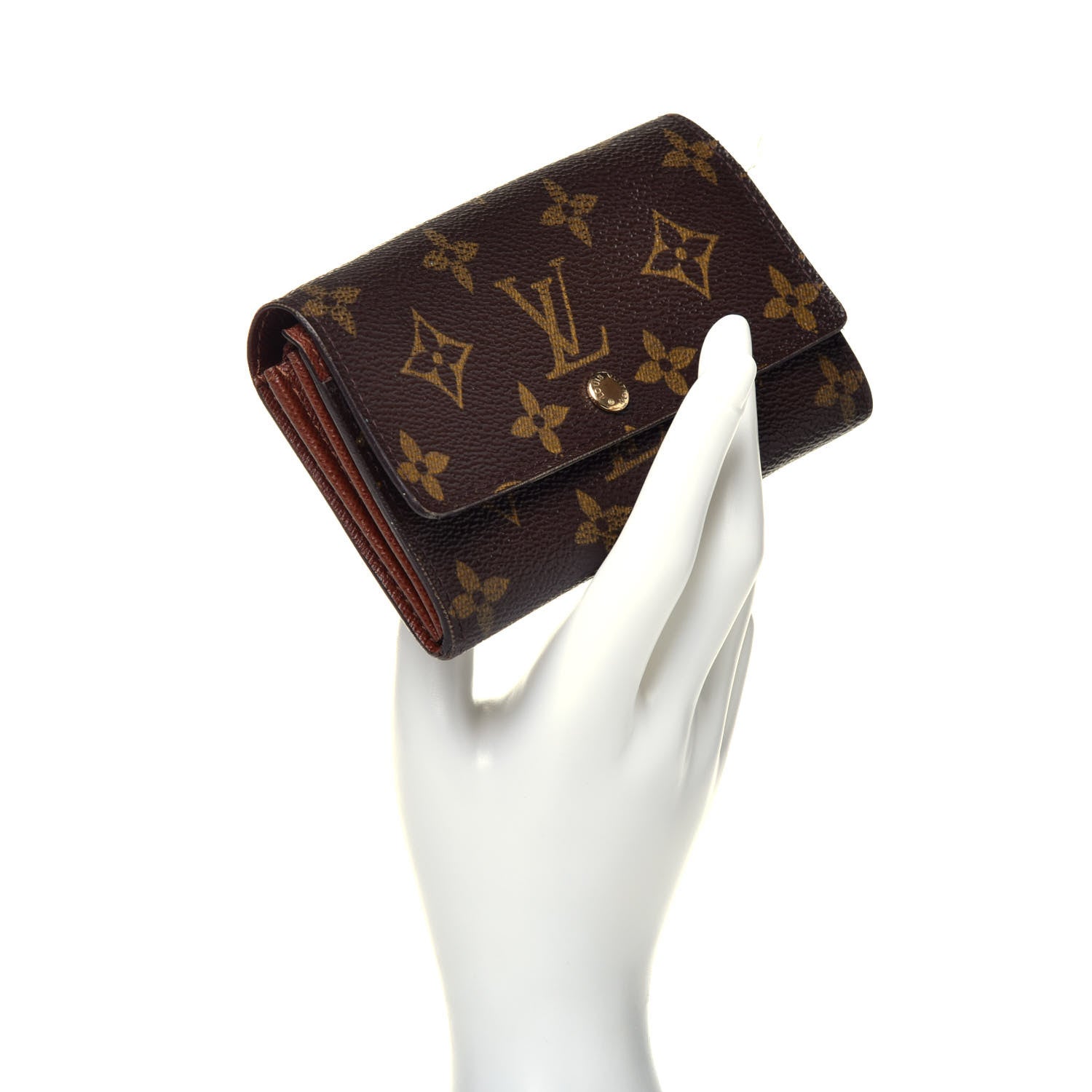Louis Vuitton Monogram Porte-Monnaie Tresor Wallet 2 of 7
