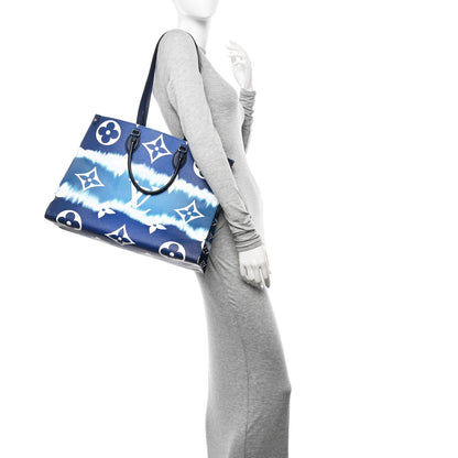Louis Vuitton Monogram Escale Onthego GM Blue 2 of 15