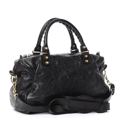 Balenciaga Agneau Giant 12 Gold Hardware Boston Black 4 of 12