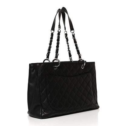 Chanel Caviar Quilted Grand Shopping Tote GST Black 3 of 12