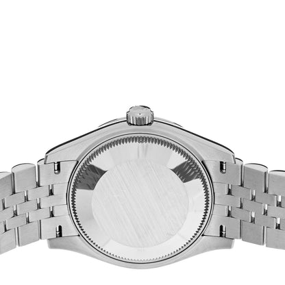 Rolex Stainless Steel 18K White Gold 31mm Oyster Perpetual Datejust Watch Bright Blue Roman 278274 4 of 5
