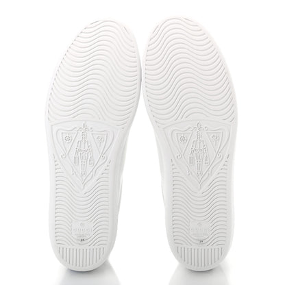 Gucci Calfskin Miro Soft Tennis Embroidered Womens Ace Sneakers 41 White Rio Blue 5 of 7