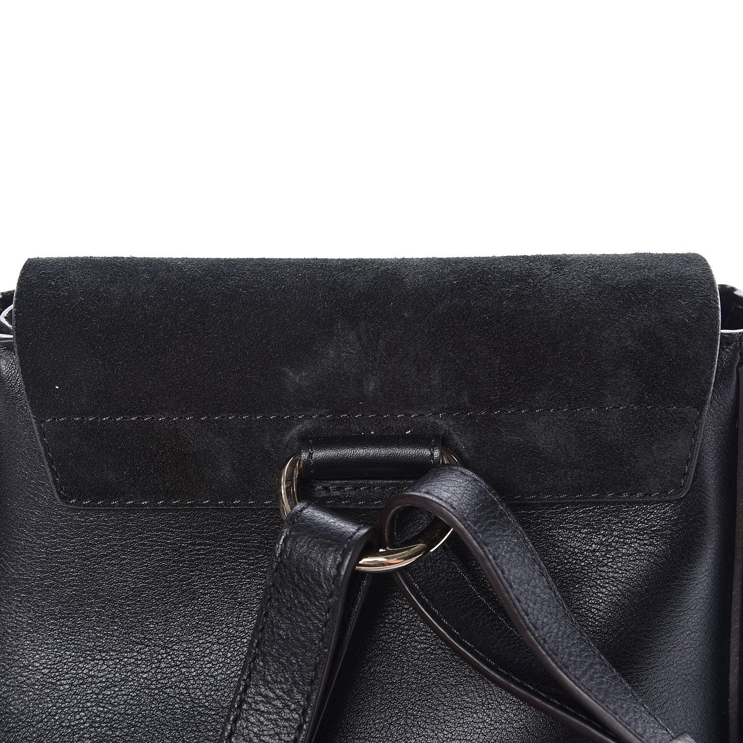 Chloe Suede Calfskin Small Faye Backpack Black 12 of 12