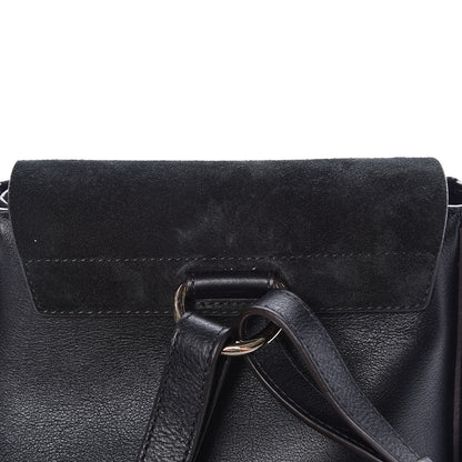 Chloe Suede Calfskin Small Faye Backpack Black 12 of 12