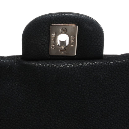 Chanel Iridescent Caviar Quilted Clutch With Chain Flap Black 5 of 8
